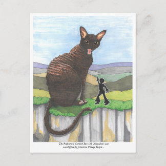 Carte postale : Chat préhistorique