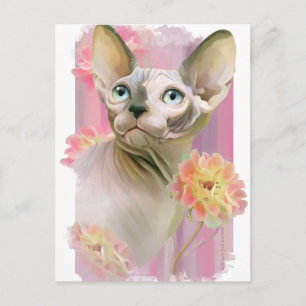 Carte Postale Chat Sphynx