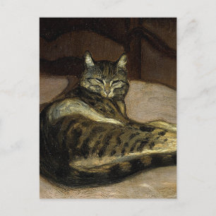 Carte Postale "Chat sur une chaise" par Theophile Steinlen