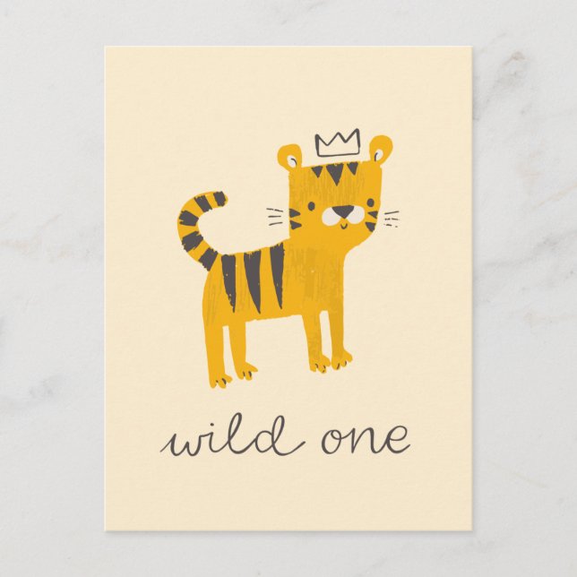 Carte Postale Chat Tigre Sauvage (Devant)