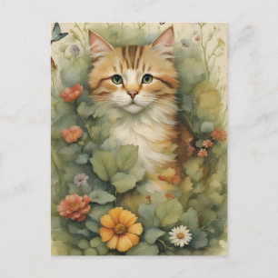 Carte Postale Chat vintage