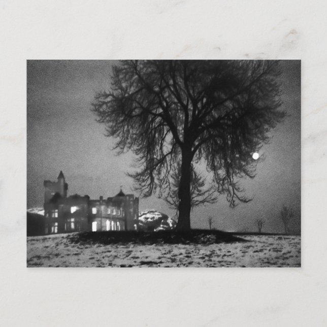 Carte Postale Château Airthrey en hiver (Devant)