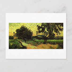 Carte Postale Château Auvers Paysage Twilight Van Gogh Fine