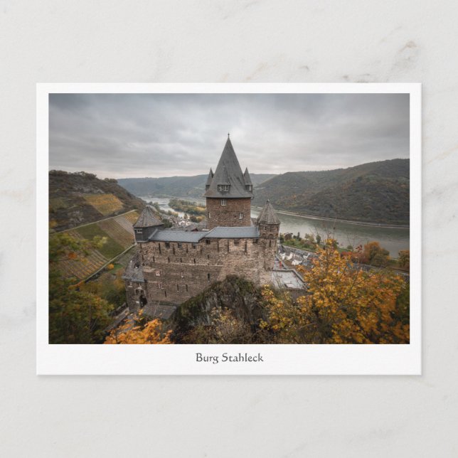 Carte Postale Château Bacharach Allemagne (Devant)