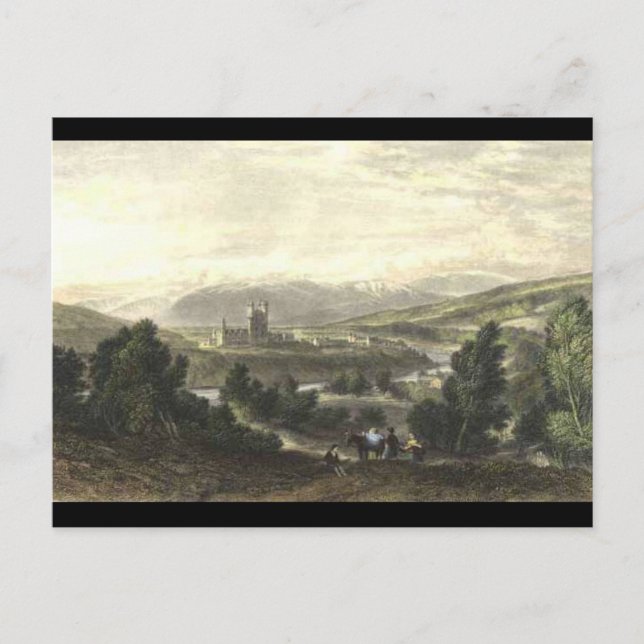 Carte Postale Château Balmoral par W. Leitch (Devant)