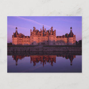Carte Postale Chateau Chambord at sunset, Loire Valley, France