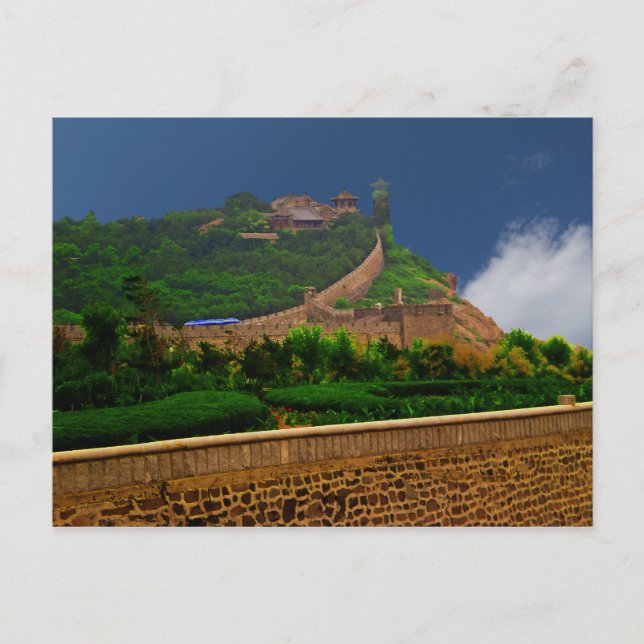 Carte Postale Château côtier de Penglai Ge, 1000 ans (Devant)