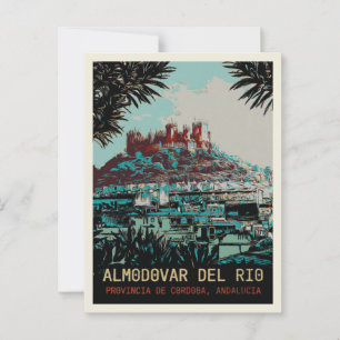 Carte Postale Château d'Almodovar del Rio illustration, Espagne