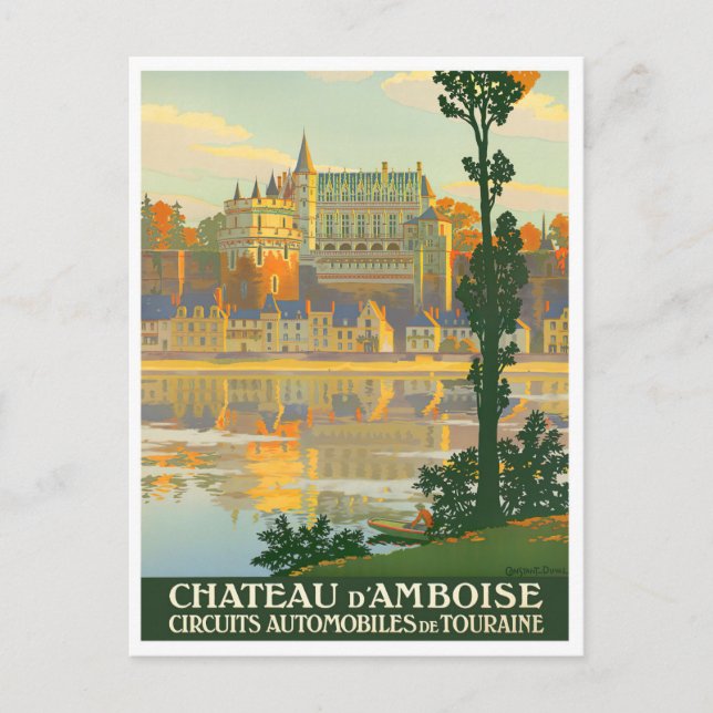 Carte Postale Château d'Amboise Voyage vintage France (Devant)