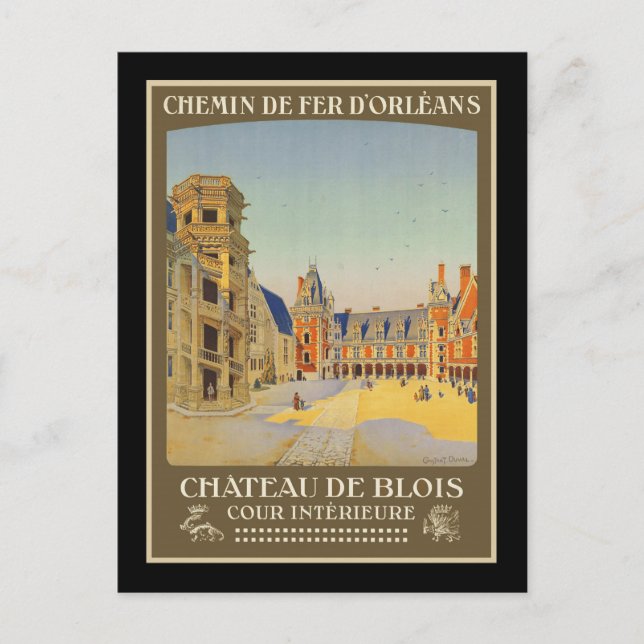 Carte Postale Château de Blois Cour intrieure (Devant)