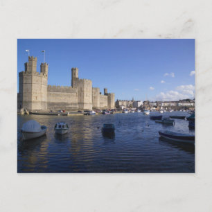 Carte Postale Château de Caernarfon, Galles 2