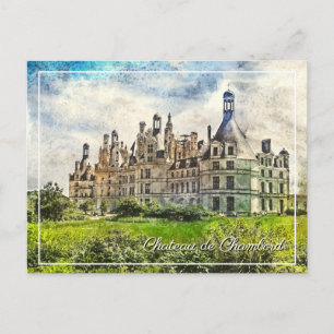 Carte Postale Château de Chambord, France.