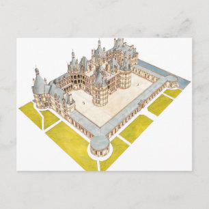 Carte Postale Chateau de Chambord Loir-et-Cher