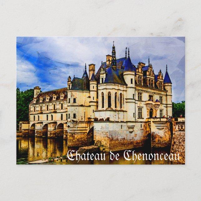 Carte Postale Château de Chenonceau. France. (Devant)