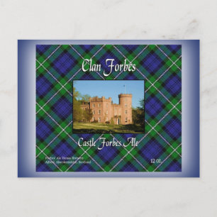 Carte Postale Château de Clan Forbes Forbes Ale
