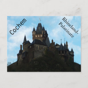 Carte Postale Château de Cochem en Allemagne
