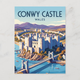 Carte Postale Château de Conwy Pays de Galles