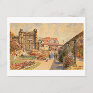 Carte Postale Château de Derby vintage à Douglas