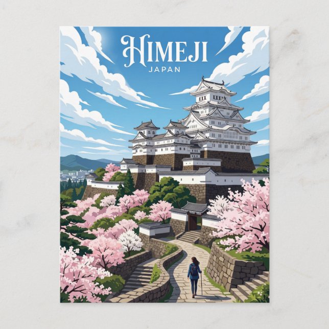 Carte Postale Château de Himeji Japon (Devant)