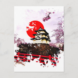 Carte Postale Château de Hirosaki Japon
