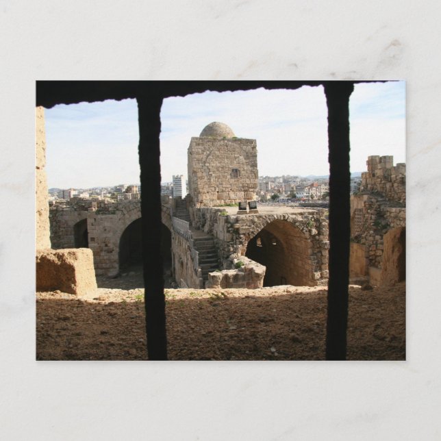 Carte Postale Château de la mer de Saida 2 (Devant)