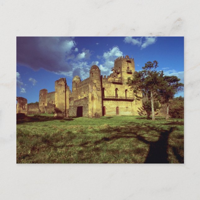 Carte Postale Château de l'empereur Fasiladas à Gondar, Ethiopie (Devant)