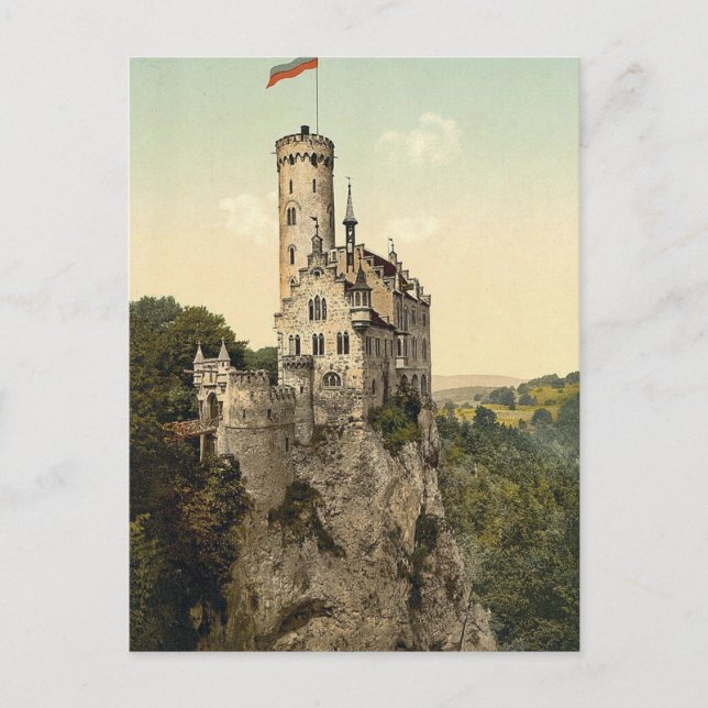Carte Postale Château de Lichtenstein Wurtemburg, Allemagne (Devant)