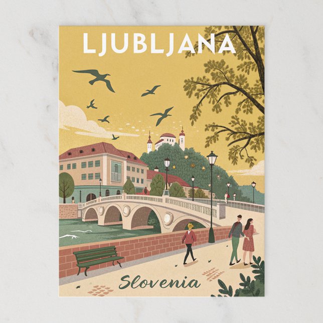 Carte Postale Château de Ljubljana (Créateur téléchargé)