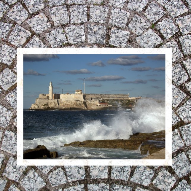 Carte Postale Château de Morro, La Havane, Cuba, Vagues de crash (Créateur téléchargé)