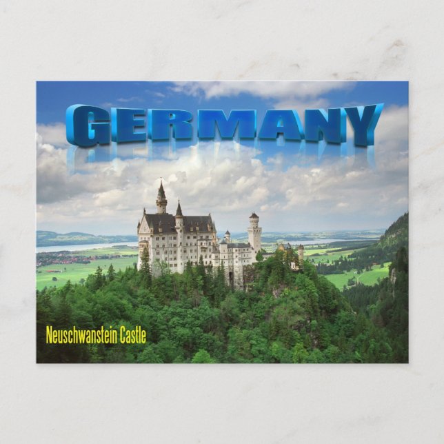 Carte Postale Château de Neuschwanstein (Devant)