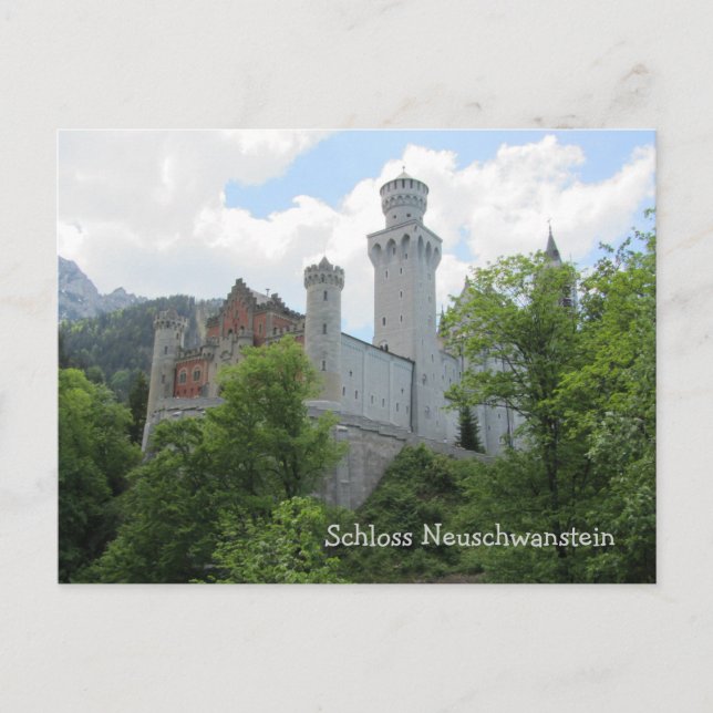 Carte Postale Château de Neuschwanstein - Allemagne (Devant)