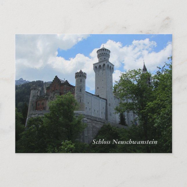 Carte Postale Château de Neuschwanstein - Allemagne (Devant)