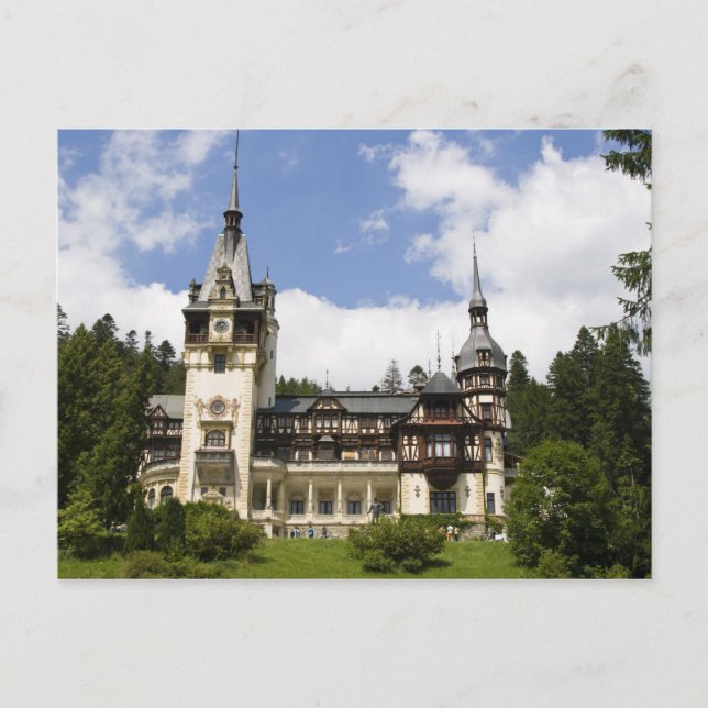 Carte Postale Château de Peles du XVIIIe siècle, Sinaia, Roumani (Devant)