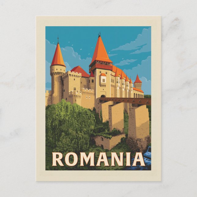 Carte Postale Château de Peles Roumanie (Devant)