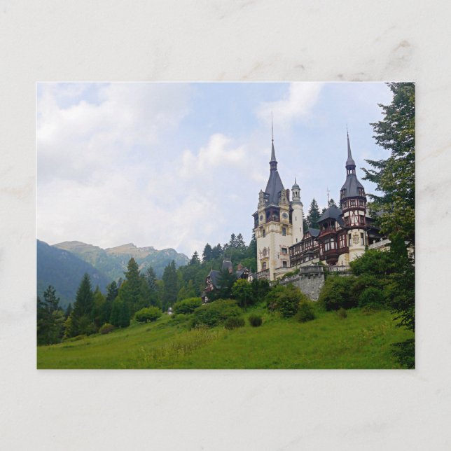 Carte Postale Château de Peleș, Transylvanie, România (Devant)