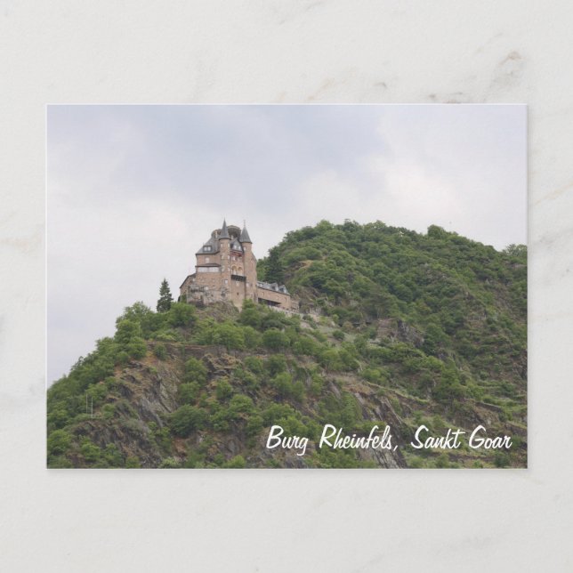 Carte Postale Château de Rheinfels au-dessus de Sankt Goar (Devant)