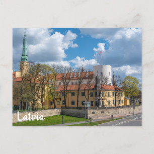 Carte Postale Château de Riga à Riga, Lettonie