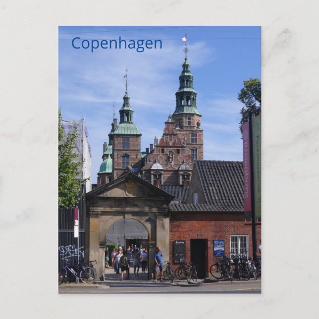 Carte Postale Château de Rosenborg à Copenhague, Danemark (Devant)