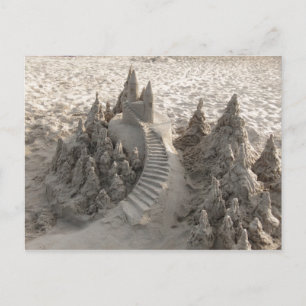 Carte Postale Château de sable magique