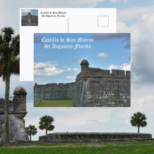Carte Postale Château de San Marco St Augustine FL Photographiqu