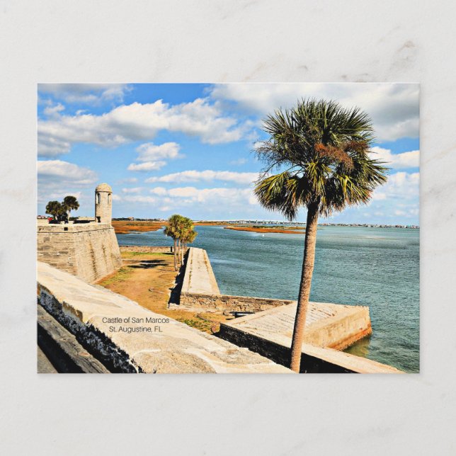 Carte Postale Château de San Marcos, St Augustine, FL (Devant)