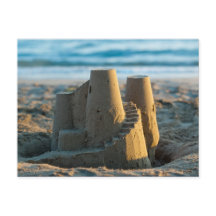 Château De Sandcastle Sur La Plage Joli Amusant Na