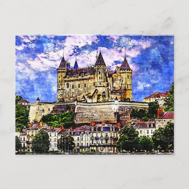 Carte Postale Château de Saumur, Vallée de la Loire, France. (Devant)