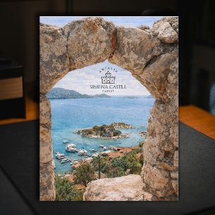 Carte Postale Château de Simena, Antalya, Turquie   Aquarelle 