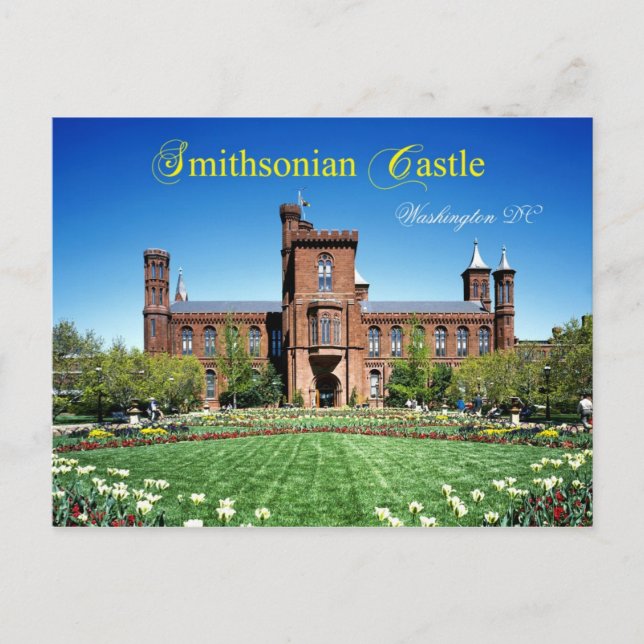 Carte Postale Château de Smithsonien, Washington DC (Devant)