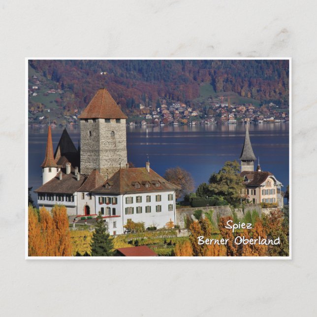 Carte Postale Château de Spiez, Suisse / Schloss Spiez, Schweiz (Devant)