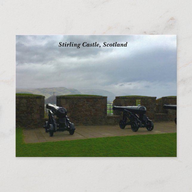 Carte Postale Château de Stirling Vue sur Wallace Monument Ecoss (Devant)