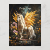 Château de Unicorn à ailes dorées Croire Pegasus