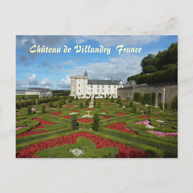 CARTE POSTALE - Château de Villandry France (Devant)