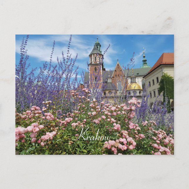 Carte Postale Château de Wawel, Europe, Pologne, Cracovie (Devant)